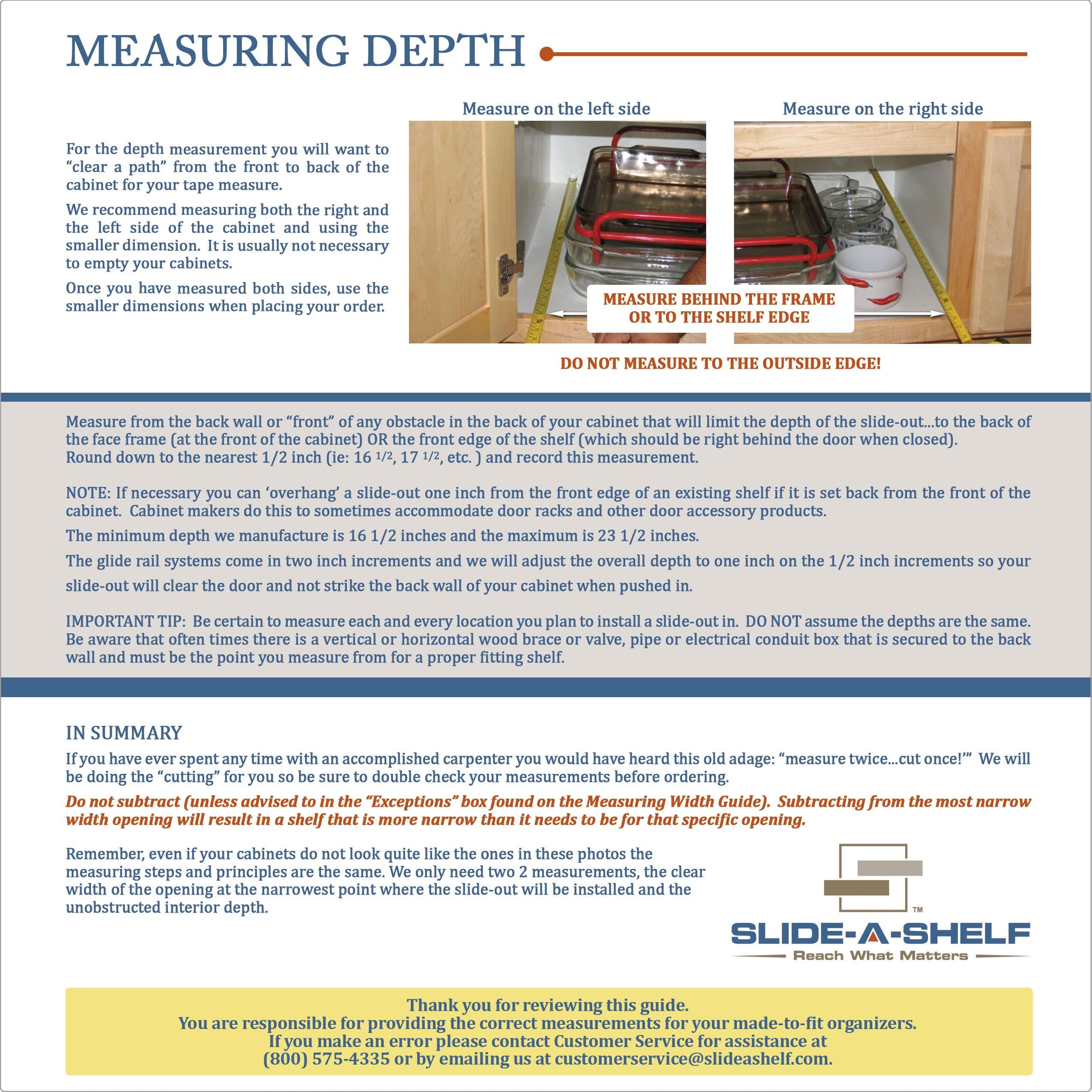 Slide-A-Shelf Slide-A-Shelf Made-to-Fit Slide-Out Shelf: Maple Wood Front with Full Extension Rail