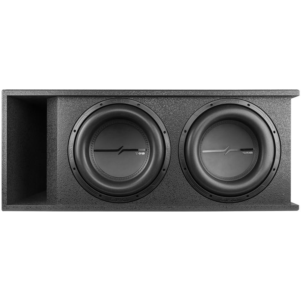 DS18 DS18 ZXI-212LD.RG Loaded Double Vented 12" Subwoofer Enclosure 2000 Watts RMS 4000 Watts Max Power - Bass Package 2 x ZXI12D4 12 inches Subwoofer in a Ported Rugged Box