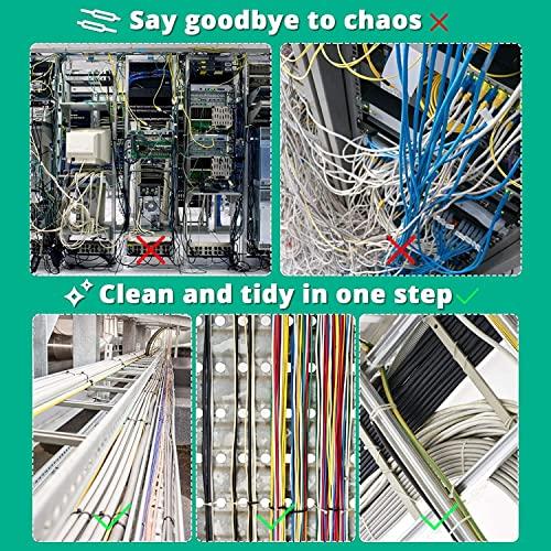 Heyiarbeit Heyiarbeit 6 Inch Zip ties White Plastic Cable Tie Nylon Cable Wire Ties Self-Locking Tie Wraps 100Pcs