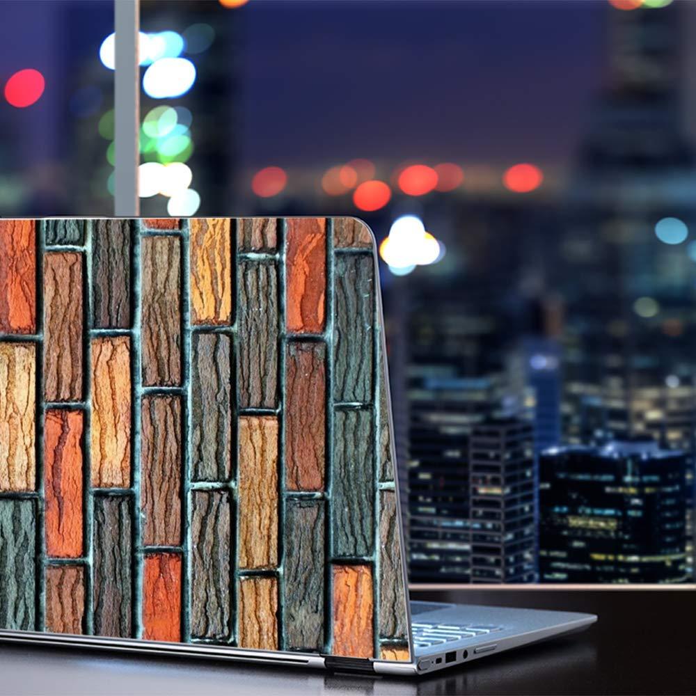 IT'S A SKIN Custom Fit Made to Order Laptop Notebook Skin Vinyl Sticker Cover Decal Fits 13.3" 14" 15.6" 16" HP Lenovo Apple Mac Dell Compaq Most Makers| Colorful Brick Wall Design