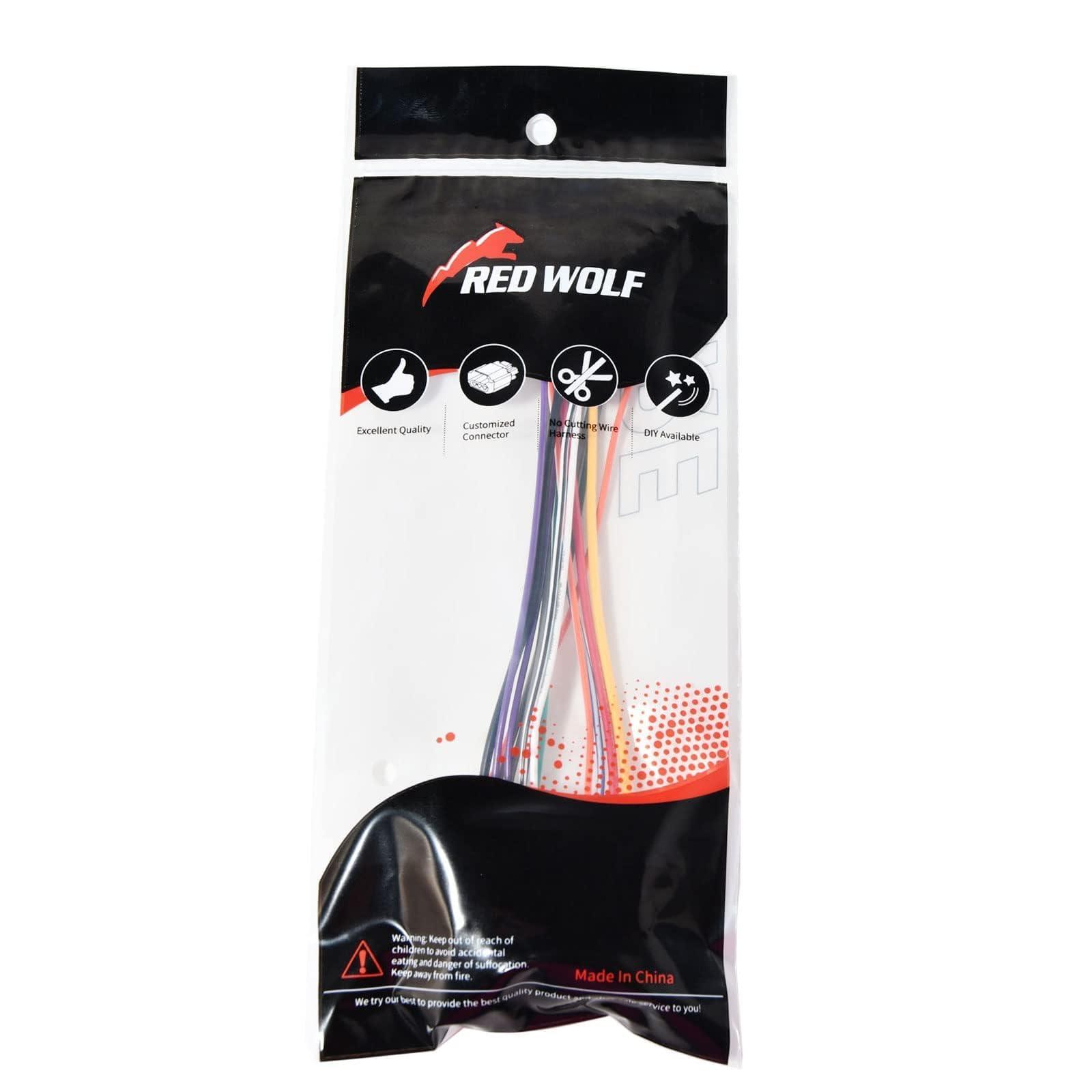 RED WOLF RED WOLF Car Radio ISO Wiring Harness Compatible with Toyota 2005-2020 Tacoma, 1996-2009 RAV4, 2004-2018 Tundra, Subaru 2014-2019 WRX Forester Non JBL System Aftermarket Stereo ISO Wire Cable Plug