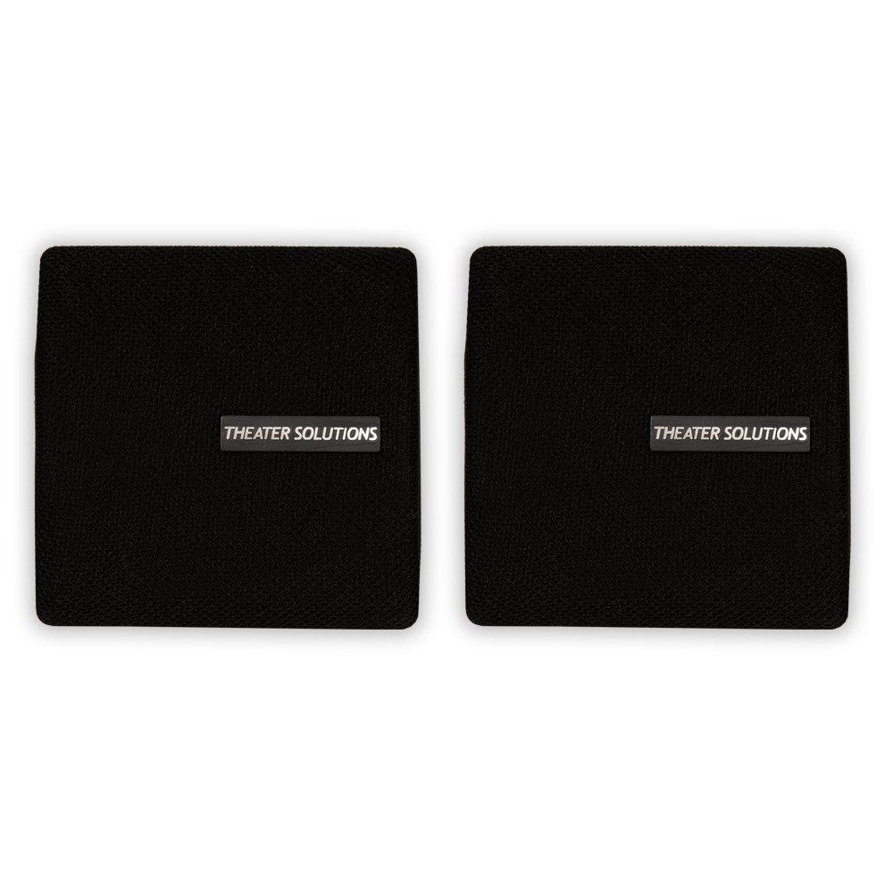 Theater Solutions Theater Solutions TS30B Mountable Indoor Speakers Black Bookshelf 6 Pair Pack