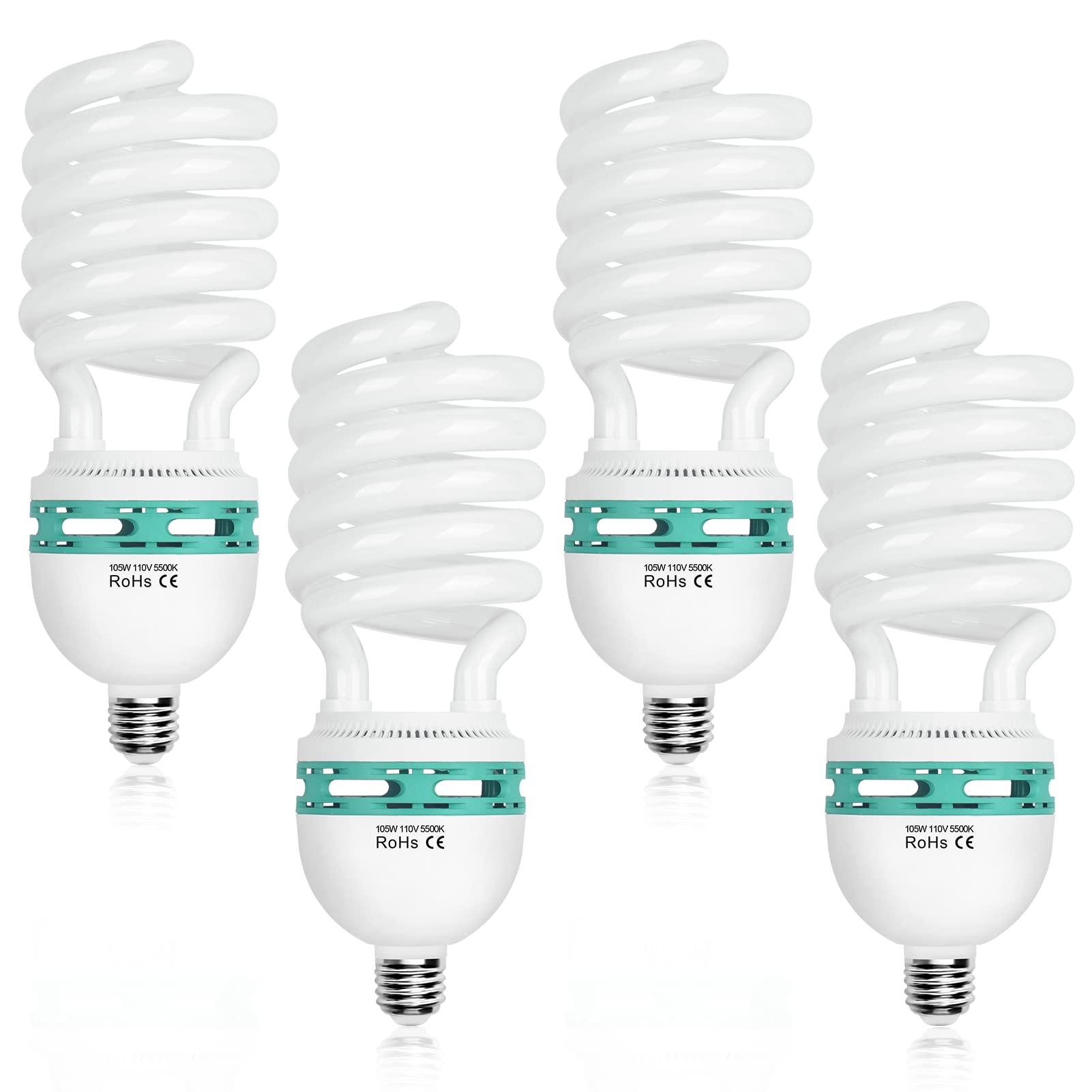 EMART EMART 8.5 x 10 ft Backdrop Support System, Photography Video Studio Lighting Kit Umbrella Softbox Set with 4X 105W & 4X 45W CFL Bulb Continuous Lighting for Photo Studio, Portrait and Video Shooting