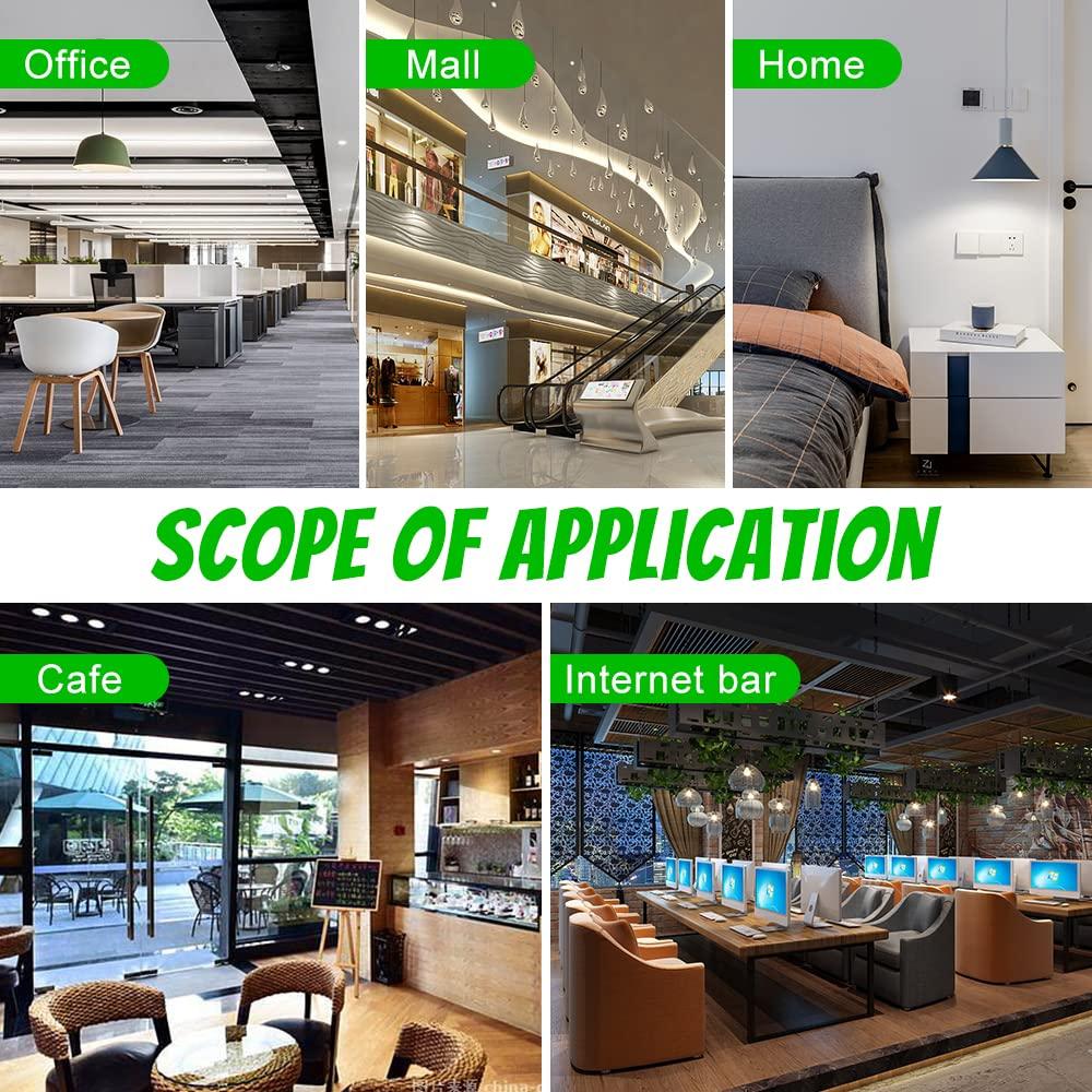 Hknbj Upgraded Power Saver, Professional Power Saver Energy Saving Device, Household Office Electricity Saving Device, Electricity Saving Box Device US Plug 90V-250V 30KW (8 PCS)