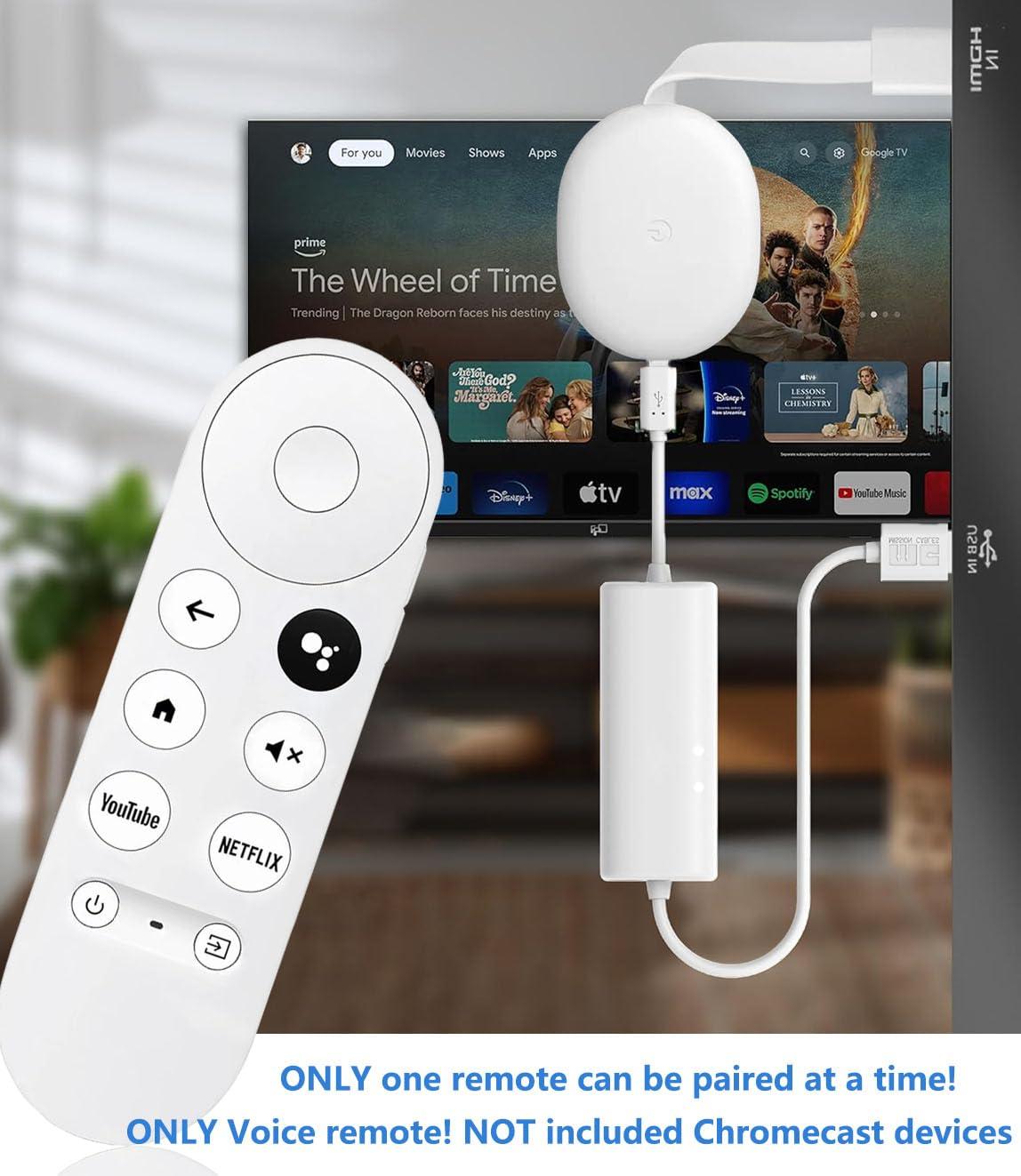 AieSHOP New Upgrade Voice Remote for Google Chromecast 4k Snow/HD TV, Replacement Remote Control for G9N9N, GA01920-US, GA01409-US, GA01923-US, GA01919-US