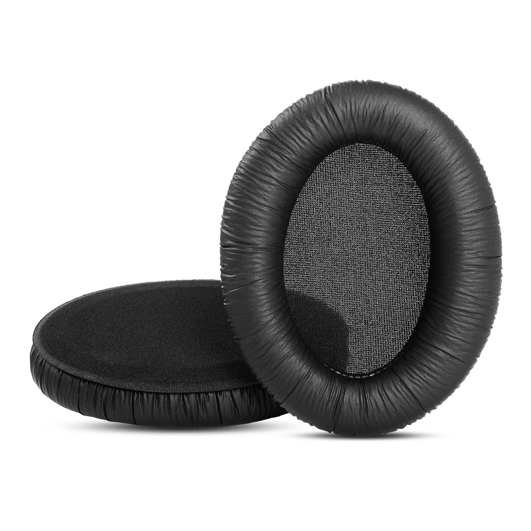 YDYBZB YDYBZB HD206 Ear Pads Ear Cushions Earpads Pillow Replacement Compatible with Sennheiser HD206 HD 206 HD201 HD 201 Headphones Wrinkled Leather Black