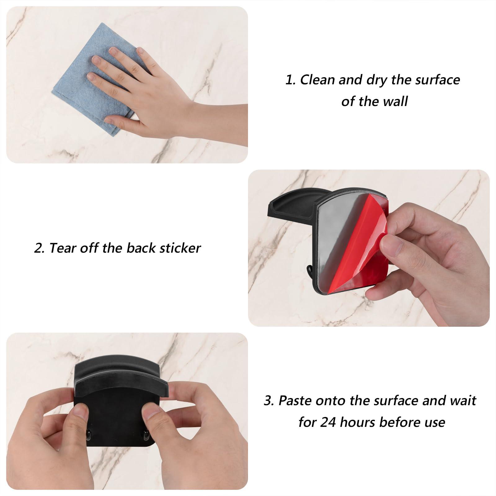 GEEKRIA GEEKRIA Gaming Headset Headphone Hook Holder, Headphone Wall Mount Headset Holder, Headsets Hanger Compatible with Bose, SONY, Sennheiser, ATH, AKG, JBL, Beats (Black)