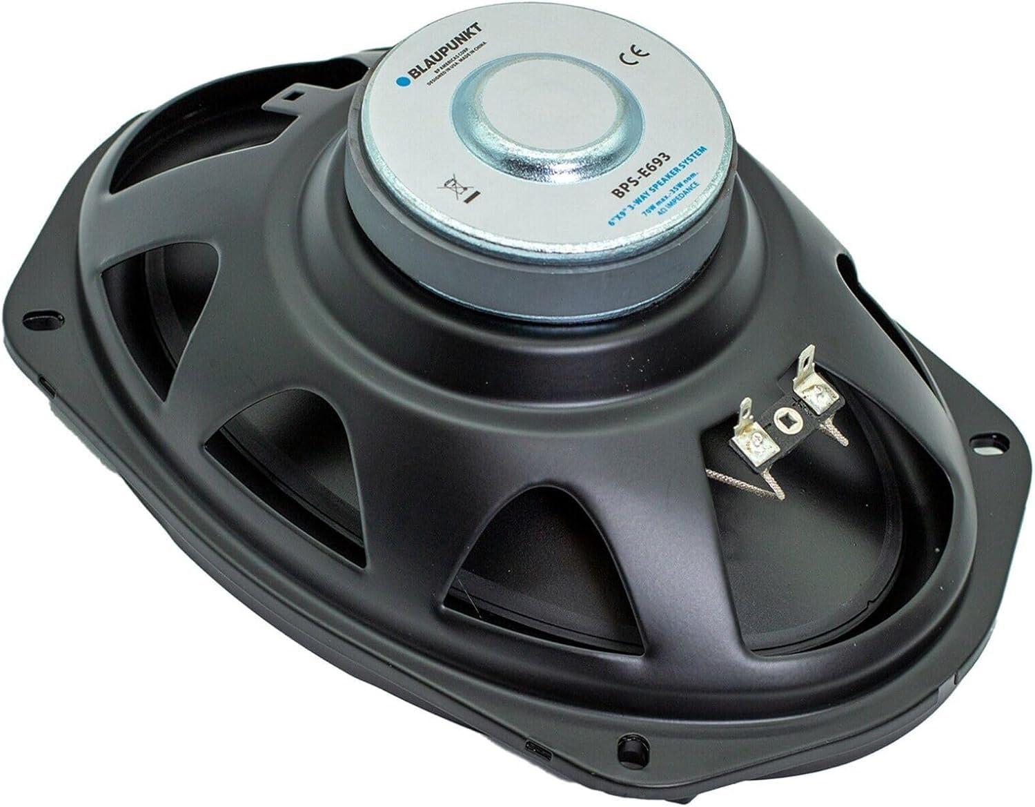 BLAUPUNKT BLAUPUNKT BPS-E683 6x9 Car Speakers 3-Way, 120W per Pair - High-Performance, Full-Range Sound, Easy Installation (2pc)