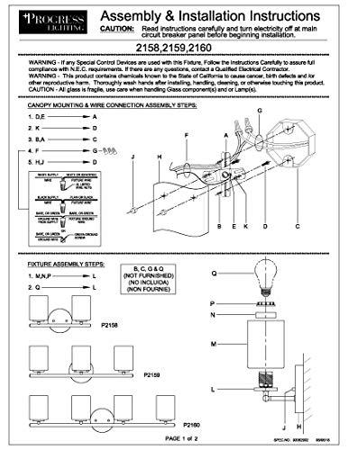 Progress Lighting Replay Collection 3-Light Etched Glass Modern Bath Vanity Light Textured Black