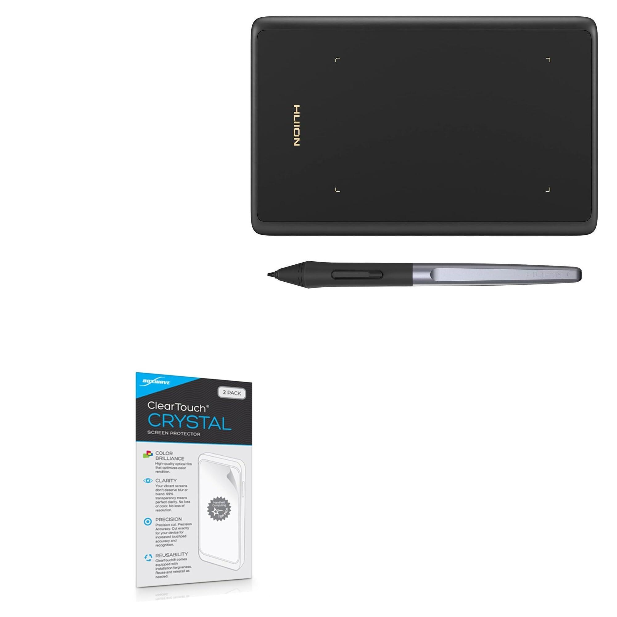BoxWave BoxWave Screen Protector Compatible with Huion Inspiroy H420X - ClearTouch Crystal (2-Pack), HD Film Skin - Shields from Scratches