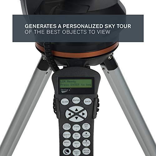 Celestron Celestron - 114LCM Computerized Newtonian Telescope - Telescopes for Beginners - 2 Eyepieces - Full-Height Tripod - Motorized Altazimuth Mount - Large 114mm Newtonian Reflector