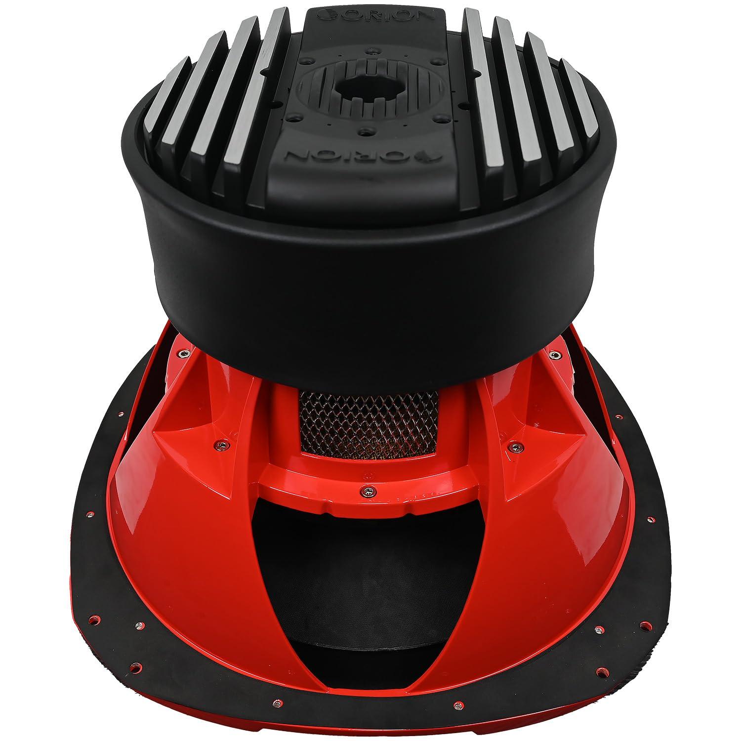 ORION Orion HCCA Series HCCA154 High Performance 15 Competition Grade Car Subwoofer, 10000W Max Power, 2500W RMS, Dual 4 ohms, 4 Voice Coil - Powerful Black Coil Subwoofer for Cars, Trucks, Jeeps