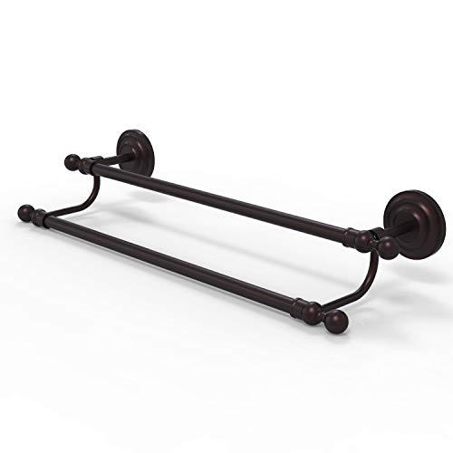 Allied Precision Industries Allied Brass QN-72/24 Que New Collection 24 Inch Double Towel Bar, Antique Bronze