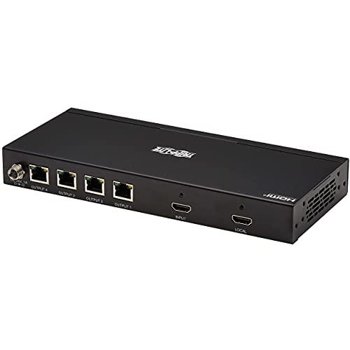Tripp Lite Tripp Lite 4-Port HDMI Over Ethernet Cat6 Splitter - Up to 230 feet or 70.1 Meters - 4K 60Hz Video, HDR 4:4:4, PoC, HDCP 2.2, TAA Compliant (B127A-004-BH)