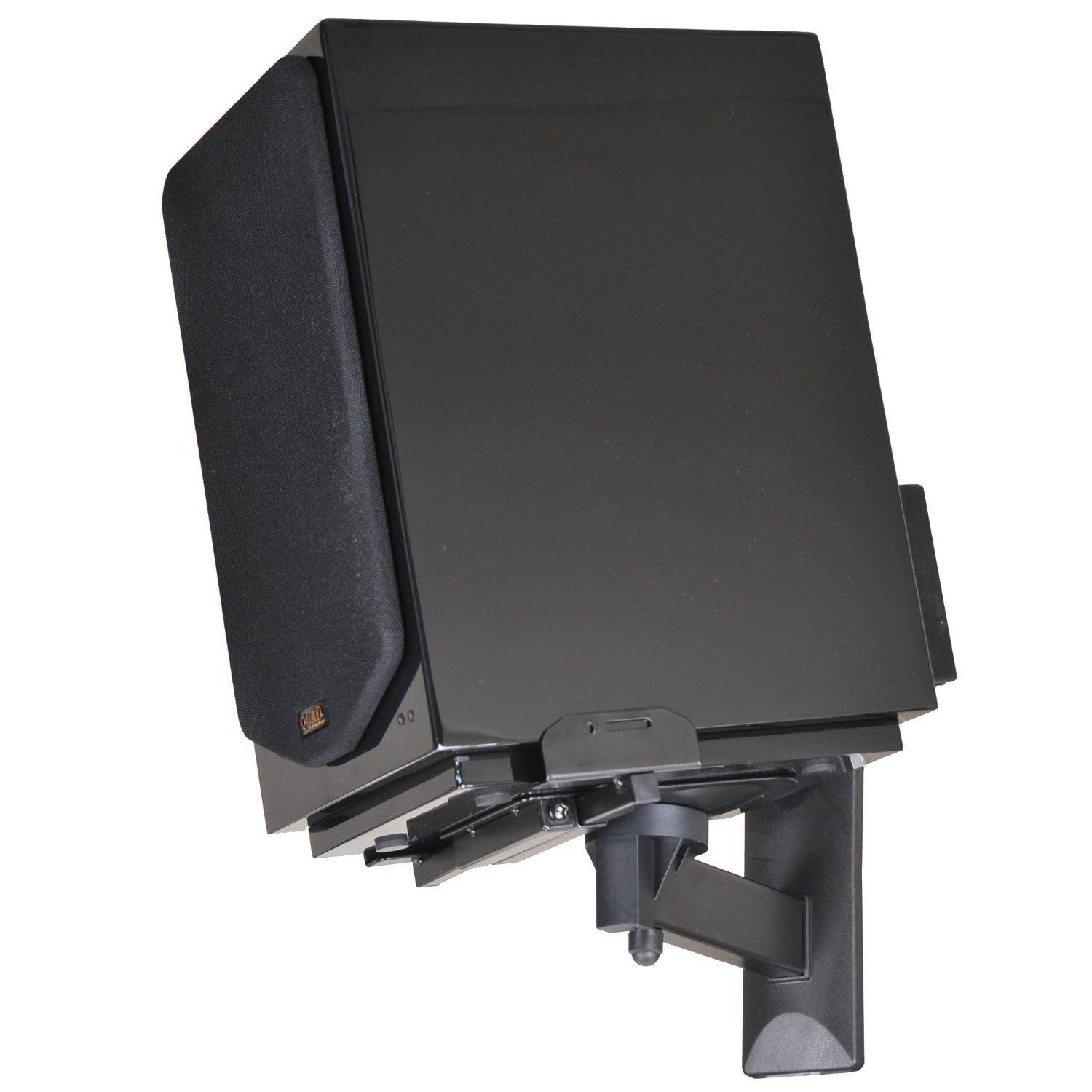 VideoSecu VideoSecu One Pair of Side Clamping Bookshelf Speaker Mounting Bracket with Swivel and Tilt for Large Surrounding Sound Speakers MS56B 3LH