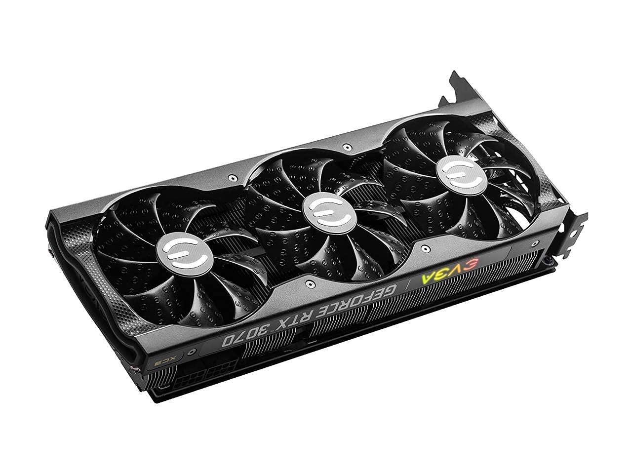 EVGA EVGA GeForce RTX 3070 XC3 Ultra Gaming, 08G-P5-3755-KL, 8GB GDDR6, iCX3 Cooling, ARGB LED, Metal Backplate, LHR
