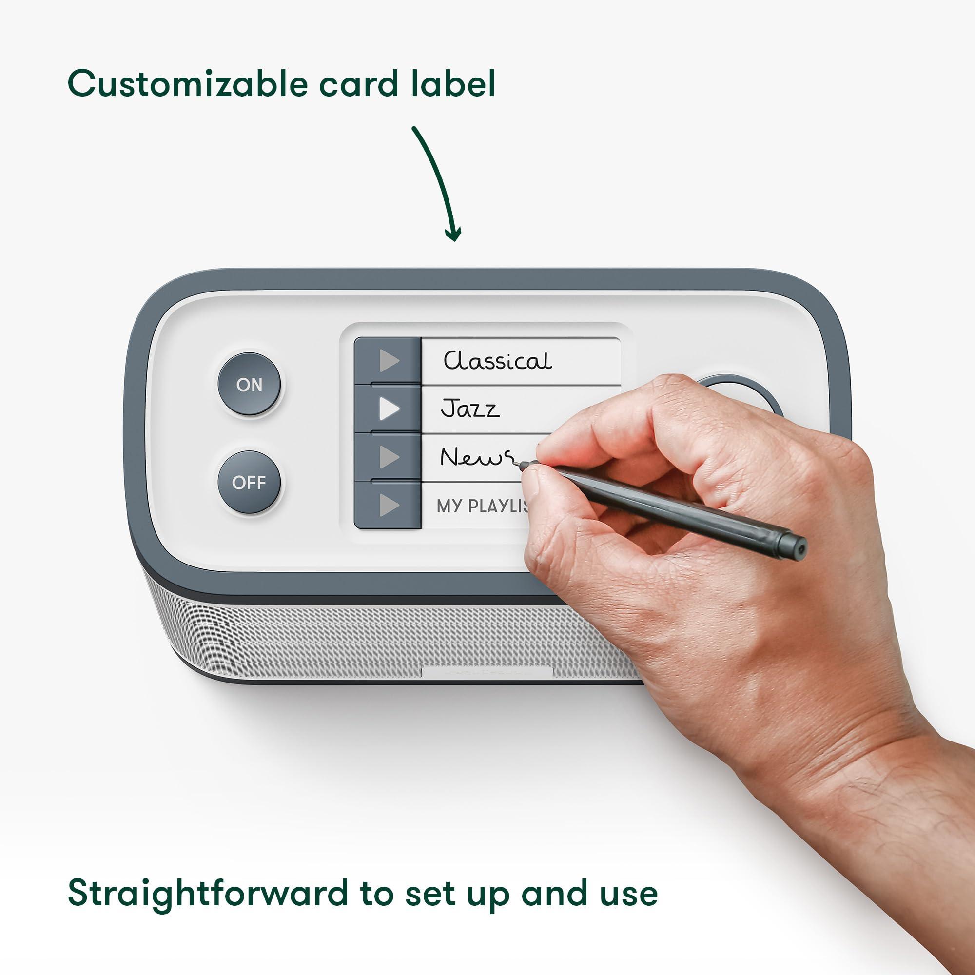 Relish Relish - Simple Portable FM Radio and MP3 Music Player for Seniors, Elderly or Visually Impaired Large Buttons, Simple Design, Easy to Use