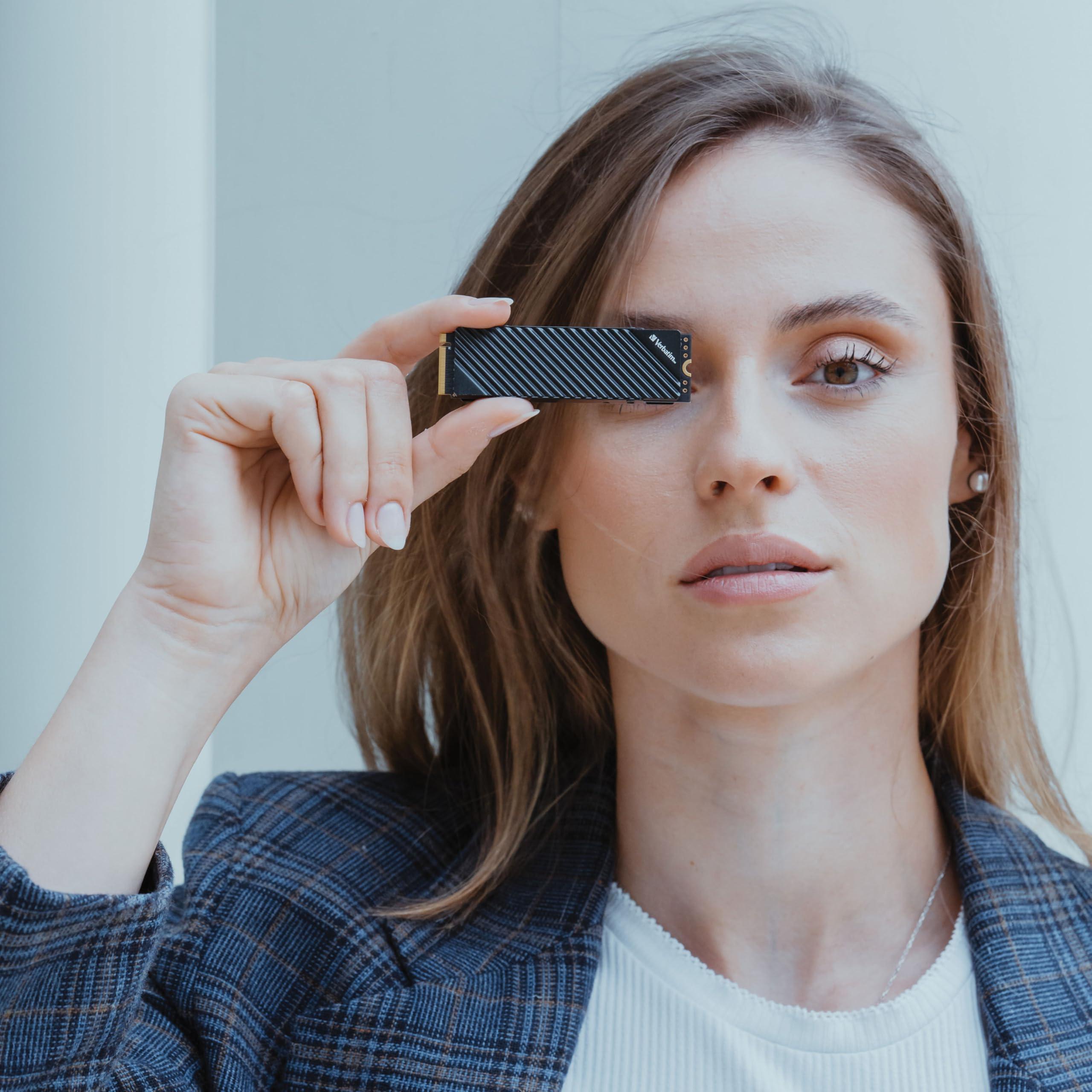 Verbatim Verbatim 2TB SSD Vi7000 Internal Solid State Hard Drive PCIe NVMe M.2 2280 Designed for Gamers and High Performance Users up to 7000MB/s Read 6500MB/s Write