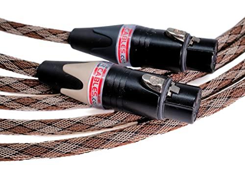 BETTERCABLES.COM Better Cables BETTERCABLES.COM Silver Serpent Snake Edition Balanced XLR Audiophile Audio Cables (Pair - 2 Cables) - High-End, High-Performance, Silver/Copper Hybrid, Low-Capacitance - 6 Feet