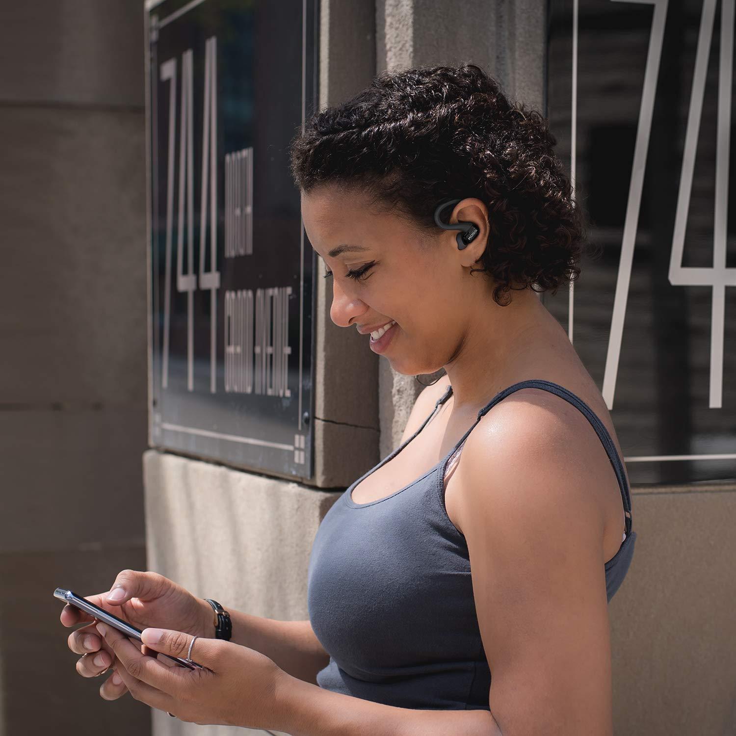 Koss Koss BT232i Wireless Bluetooth Earclips, In-Line Microphone, Volume Control and Touch Remote, Sweat Resistant, Dark Grey and Black