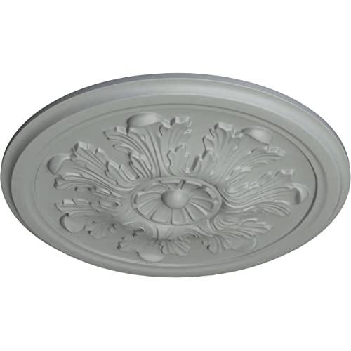 Ekena Millwork Ekena Millwork CM12LE Legacy Acanthus Ceiling Medallion, 12 3/4"OD x 7/8"P (Fits Canopies up to 3 1/2"), Factory Primed