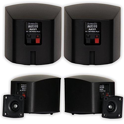 Acoustic Audio by Goldwood Acoustic Audio AA321B and AA40CB Indoor Speakers Home Theater 7 Speaker Set