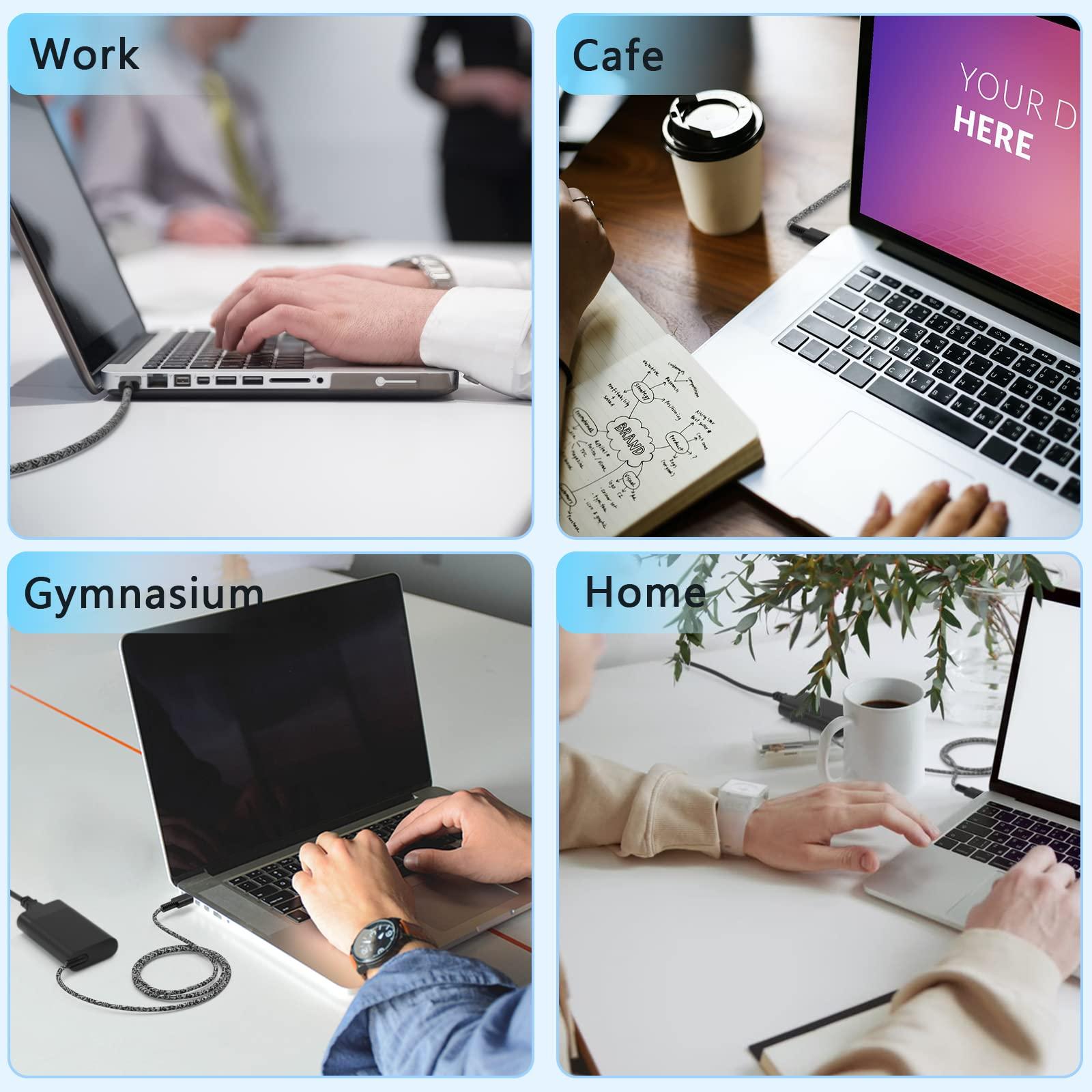 Nivjuky New Slim HP 65W USB C Charger, Compatible with HP EliteBook 830 840 845 865 640 650 1040 G8 G10, Envy x360 15, ZBook, Spectre ProBook Chromebook X360 Elite x2 Power Adapter Supply Cord