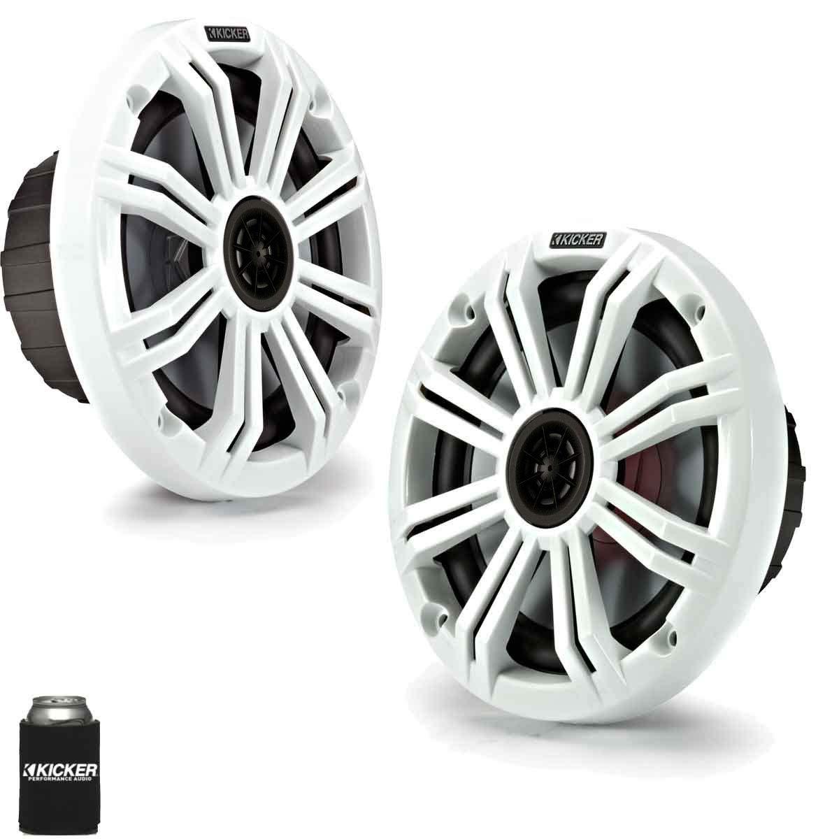 KICKER KICKER 6.5" White Marine Speakers (Qty 2) 1 Pair of OEM Replacement Speakers