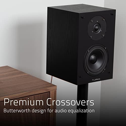 Fluance Fluance Elite High Definition 2-Way Bookshelf Surround Sound Speakers for 2-Channel Stereo Listening or Home Theater System - White/Pair (SX6WH)