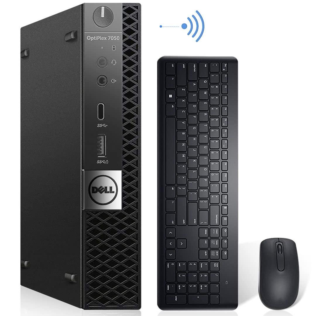 Dell Dell Optiplex 7050 Micro Desktop PC, Intel Quad Core i5-6500T 2.50Ghz,32GB DDR4 512GB NVMe M.2 SSD, AX210 Built-in WiFi 6E Bluetooth 5.2 HDMI Windows 10 Pro Wireless Keyboard & Mouse (Renewed)