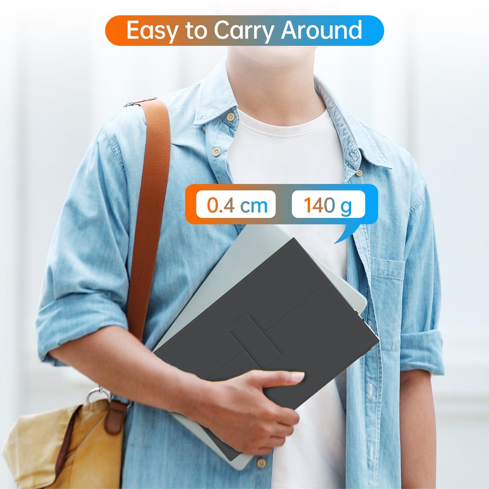 VILVA VILVA OLED Portable-Monitor-for-Laptop - 13.3 1080P FHD IPS Display USB-C HDMI Portable Monitor for Laptop with Cover and Speakers External Monitor for Laptop/PC/Mac/Phone/Xbox Switch/PS4/