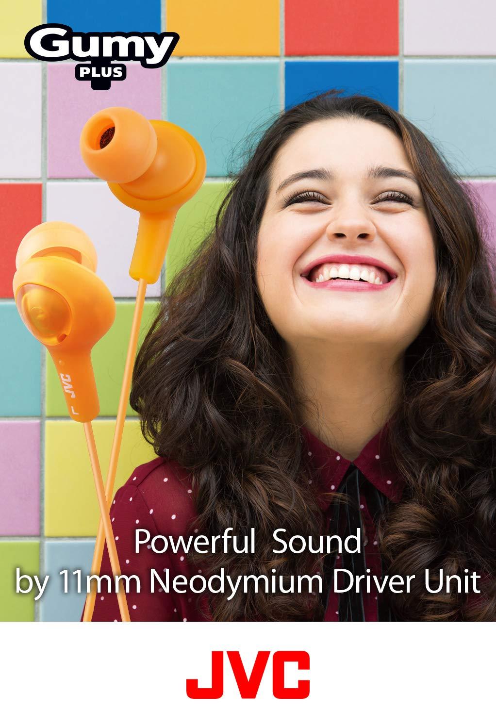 JVC JVC HAFX5W Gumy Plus Inner Ear Headphones (White)