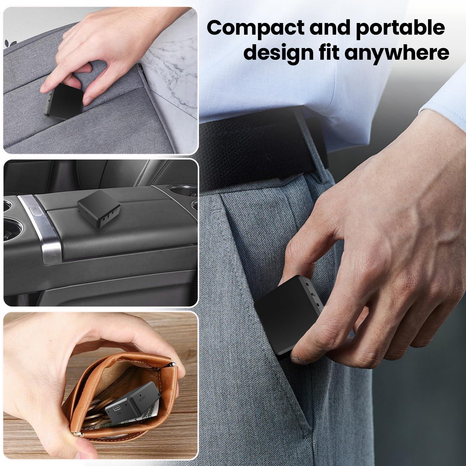 UYYIYY Voice Recorder - 64GB Listening Devices - Voice Activated Recorder, Mini Voice Recorder, Audio Recorder for Car,Meetings,Lecture,Interview