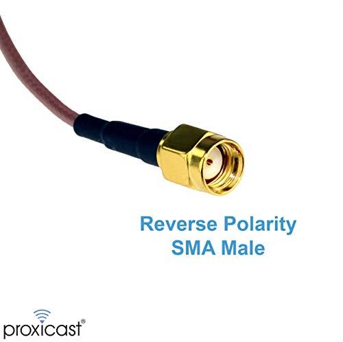 Proxicast Proxicast Ultra Low-Profile Indoor/Outdoor WiFi Antenna - Triple Band 2.4/5.8/6 GHz - Fixed Through-Hole Screw Mount Bluetooth | ZigBee | WiFi Puck - 6.7 ft Coax Lead w/RP-SMA (ANT-130-005)