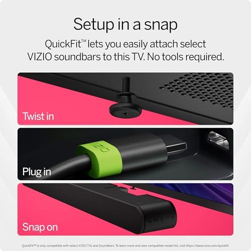 VIZIO VIZIO 75-inch Quantum Pro 4K QLED 120Hz Smart TV with 1,000 nits Brightness, Dolby Vision, Local Dimming, 240FPS 1080p PC Gaming, WiFi 6E, Apple AirPlay, Google Cast Built-in (VQP75C-84, 2023)