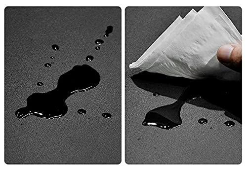 Wangle PU Leather Desk Pad with Edge Protection,Smooth Gaming Large Mouse Mat,Waterproof Desktops Mat with Lip,Non-Slip Writing Mat for Office Home,Brown