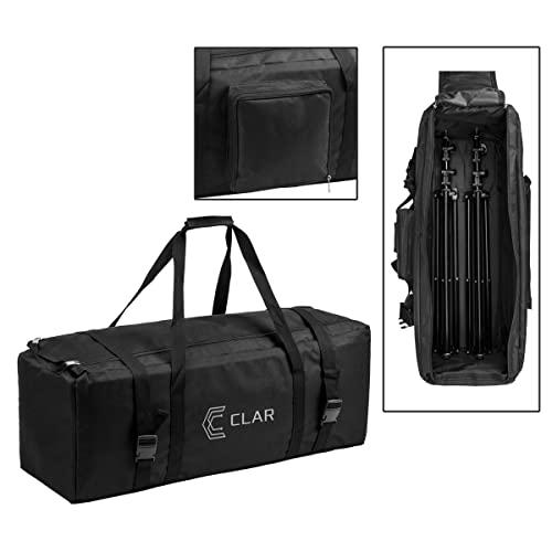 Flashpoint CLAR 2-Light SoftBox Kit, Fluorescent Lamps 5500K Bulbs, Stands & Carrying Case - Continuous Cool Lights