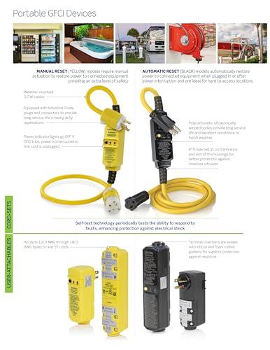 Leviton Leviton GSCA1-25C Port SELFTST GFI Cord AUTO 15A 25FT