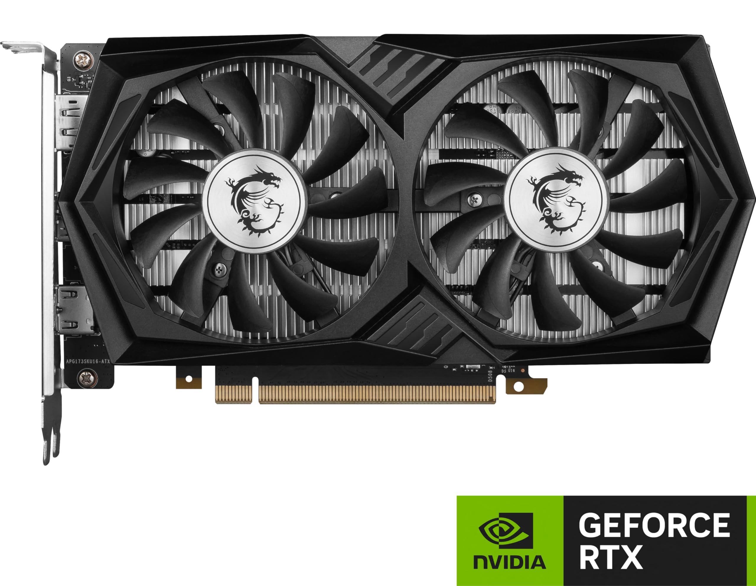 MSI MSI Gaming RTX 3050 Gaming X 6G Graphics Card (NVIDIA RTX 3050, 96-Bit, Boost Clock: 1507 MHz, 6GB GDDR6 14 Gbps, HDMI/DP, Ampere Architecture)