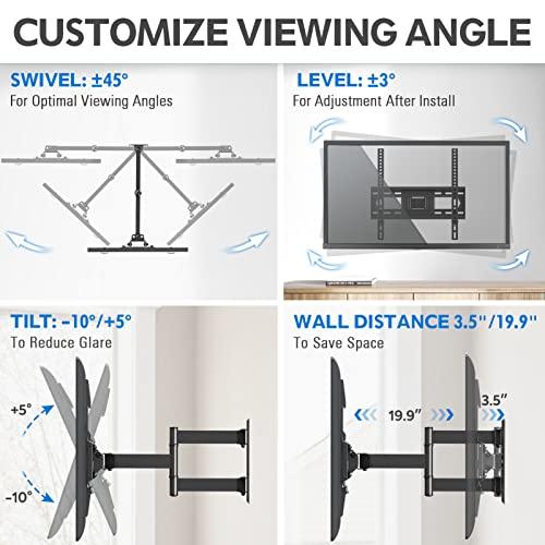 MOUNTUP MOUNTUP Tilting TV Wall Mount and Single Stud TV Wall Mount Bundle