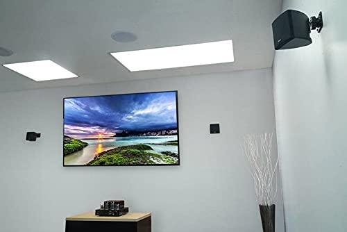 Rockville Rockville (4) Cube 3.5\" 30w RMS White Home Theater Wall Speakers+Swivel Brackets