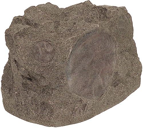 Proficient Audio Proficient Audio PAS-RS8SI-SB Model RS8Si DVC/SST Outdoor Rock Speaker, Shale Brown; 8" Injection-Molded TCC Filled Polypropylene Cone; Low Diffraction Aluminum Grilles; Dual Voice Coil Woofer