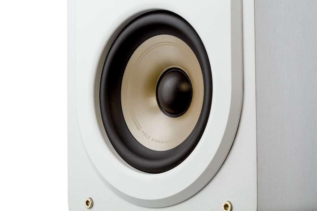 Polk Audio Polk Signature Elite ES15 Bookshelf Speaker - Hi-Res Audio Certified, Dolby Atmos & DTS:X Compatible, 1\" Tweeter & 5.25\" Woofer, Power Port Technology for Effortless Bass (Pair, Elegant White-Washed)
