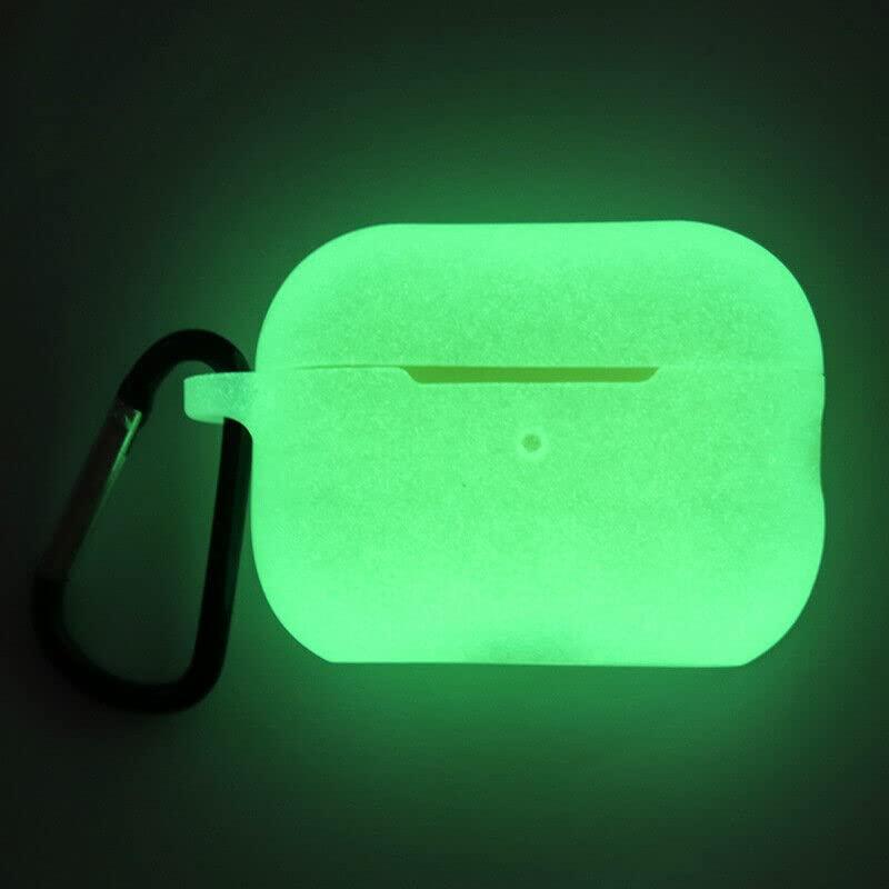Earbudz Airpod Pro Replacement Tips [6 Pairs] + Glow in Dark Green Silicone Case for Airpods Pro 2nd Generation