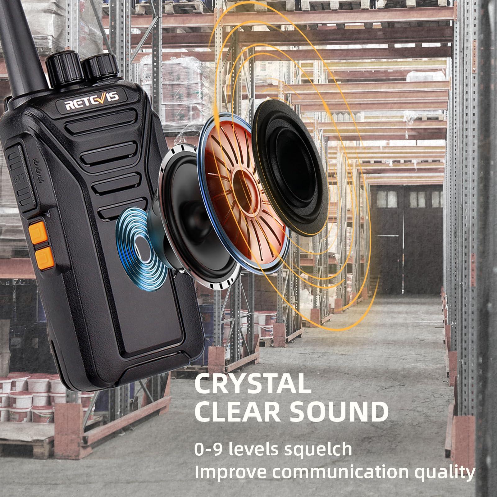 Retevis Retevis RT27 Walkie Talkies(6 Pack) Bundle with Six Way Charger(2 Pack), Heavy Duty Two Way Radios for Adults, VOX Hands Free, Local Alarm, Rugged 2 Way Radio with Six-Way Charger