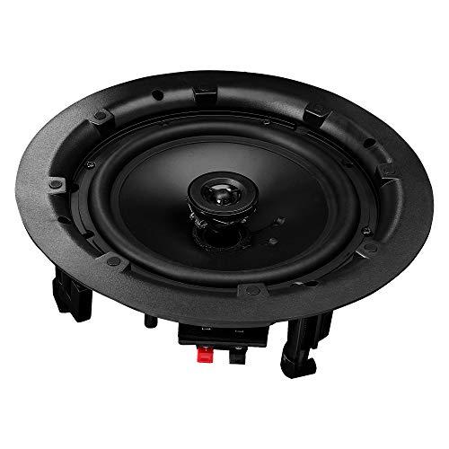 OSD Audio OSD 8" in Ceiling Speaker Pair 120W, Trimless Magnetic Grille, Pivoting Tweeter, Paintable Grille ACE800