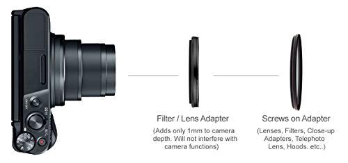 Hila 0.21x High Definition Fish-Eye Lens for Canon PowerShot SX740 HS (Includes Lens Adapter)