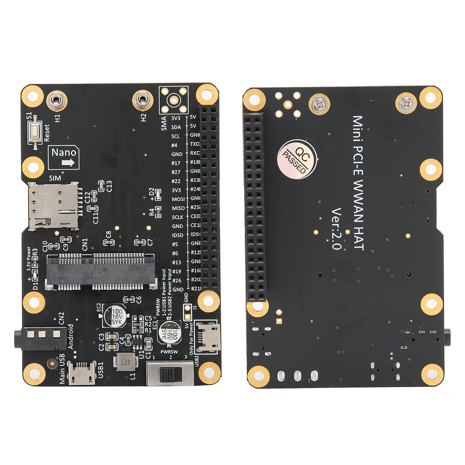 Sanpyl 3G 4G LTE Base Hat Module, PC Computer Board to Micro USB with SIM Card, Support 3Amps, Mini PCI E Socket, for Raspberry Pi 4 3 2