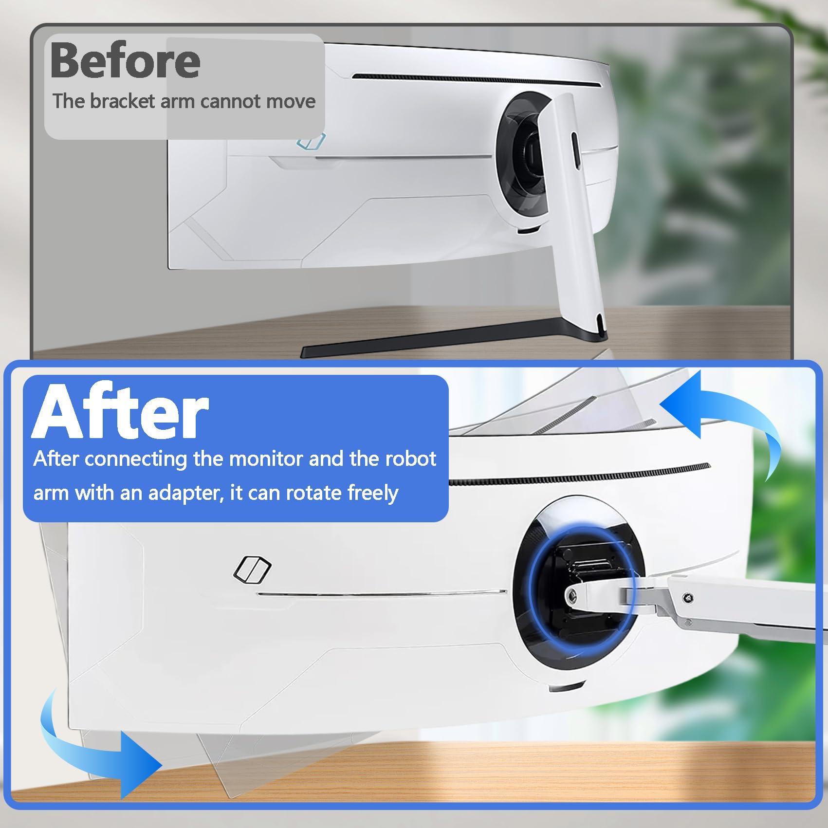 Tjweiqing Odyssey G9 Wall Mount Adapter Bracket is Only Compatible with Samsung 49 Neo Odyssey G9 Curved Monitor (Fits G95T, G97T, G95NA Monitor)