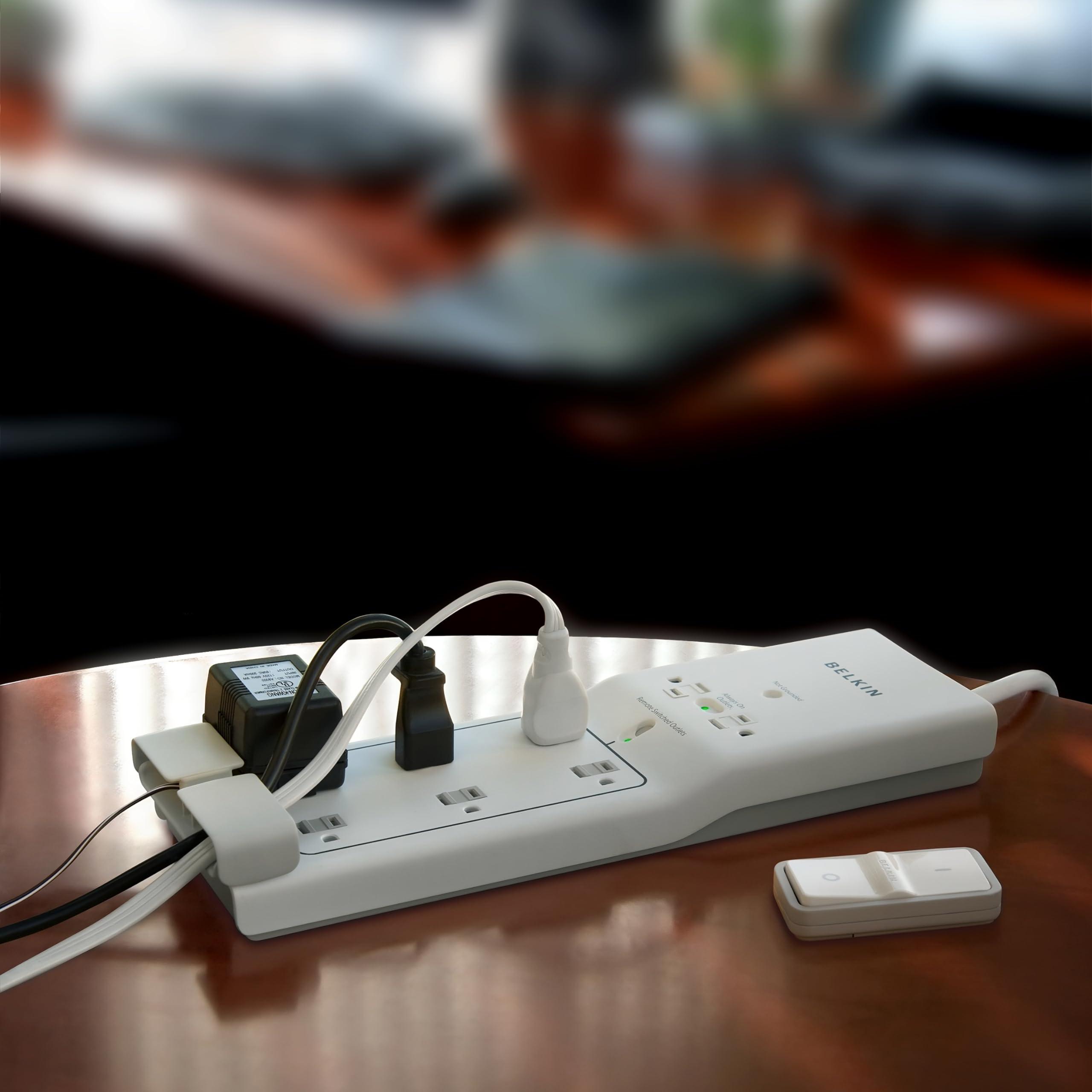 Belkin Belkin 8-Outlet Conserve Switch Surge Protector, 4ft Cord and Remote, White
